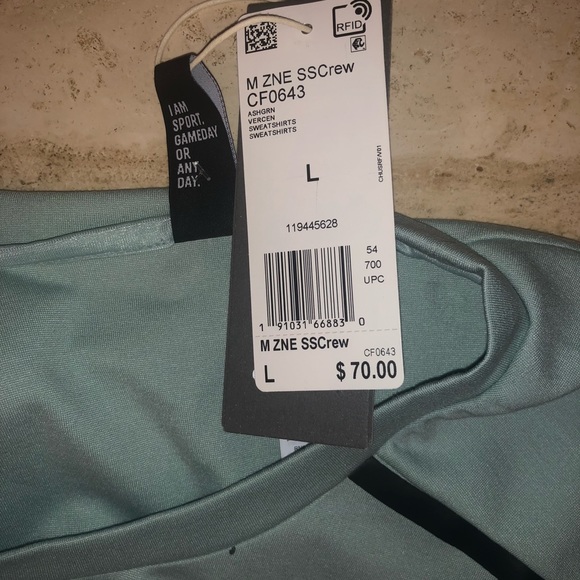 ADIDAS Z.N.E. TEE SS CREW Ash Green CF0643 - Picture 3 of 6